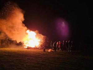 Weihnachtsbaum-Verbrennung am 13.01.2024