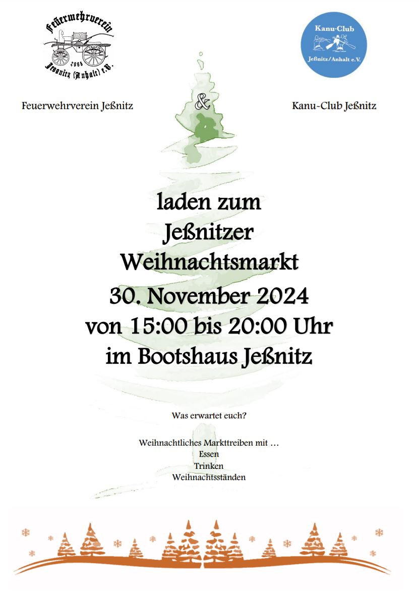 Read more about the article Jeßnitzer Weihnachtsmarkt am 30. November